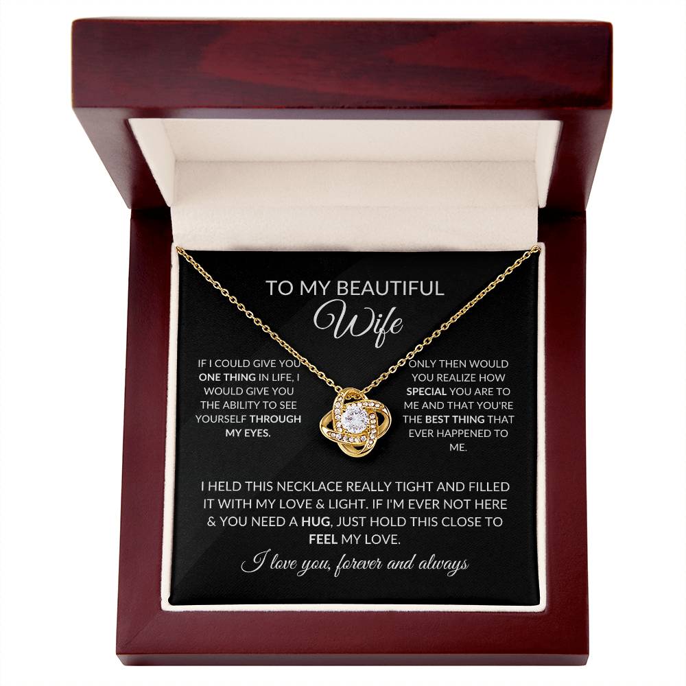 Valentines Day Gifts For Wife, To My Wife Necklace From Husband With Message Card, To My Soulmate Necklace For Women, Necklace For Wife From Husband, Soulmate Gifts For Her, Birthday Gifts For Wife