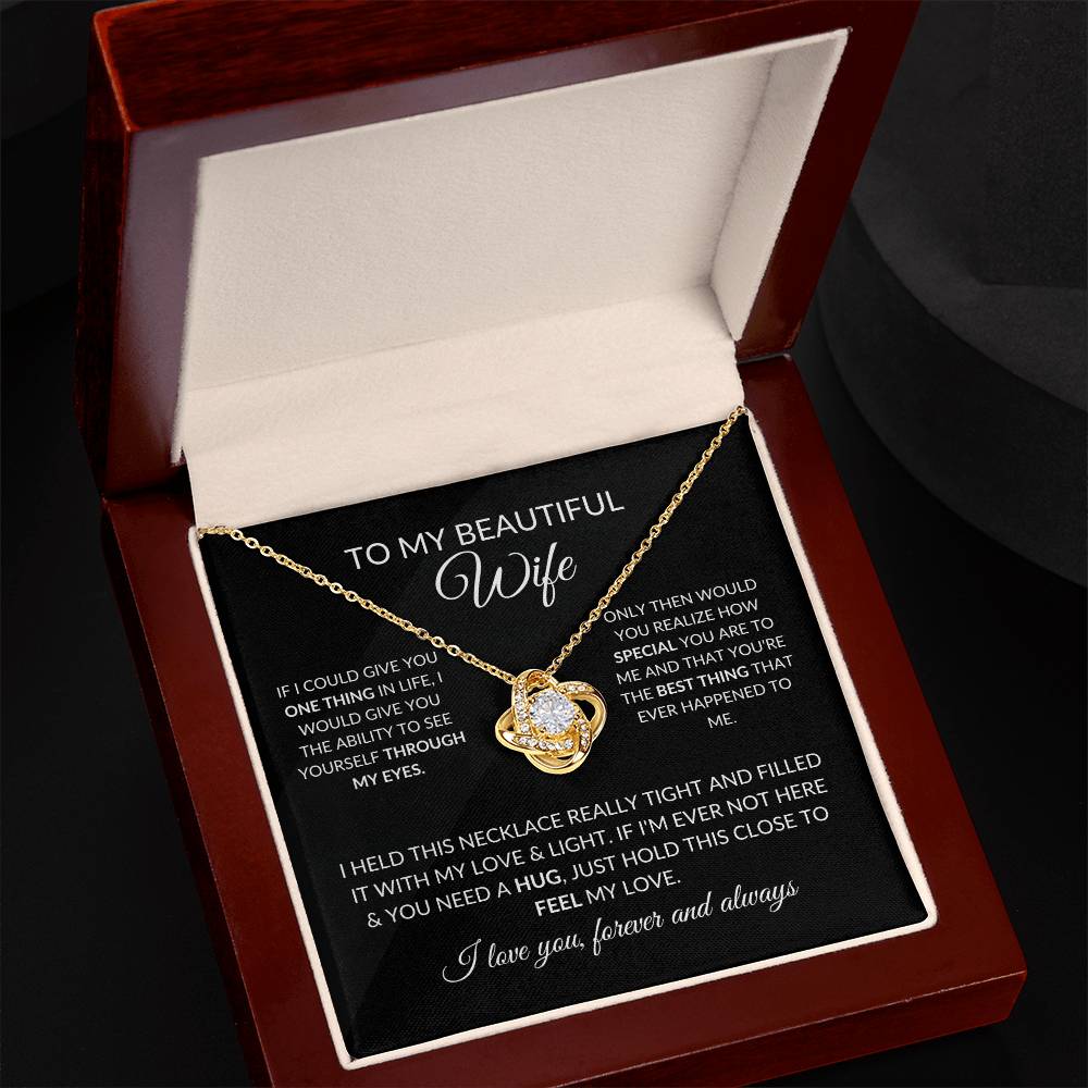 Valentines Day Gifts For Wife, To My Wife Necklace From Husband With Message Card, To My Soulmate Necklace For Women, Necklace For Wife From Husband, Soulmate Gifts For Her, Birthday Gifts For Wife