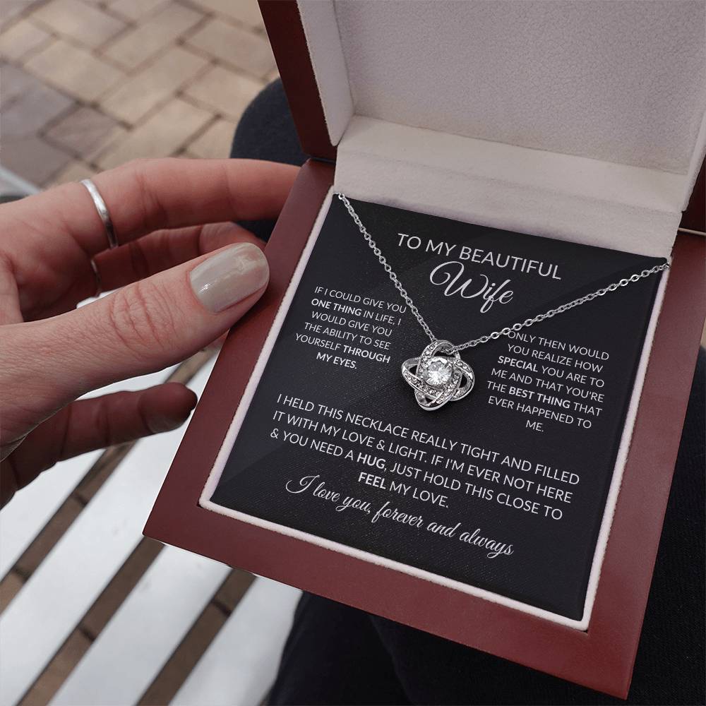 Valentines Day Gifts For Wife, To My Wife Necklace From Husband With Message Card, To My Soulmate Necklace For Women, Necklace For Wife From Husband, Soulmate Gifts For Her, Birthday Gifts For Wife