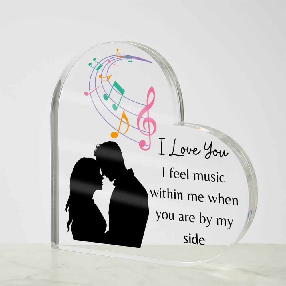 I Love You Heart Plaque