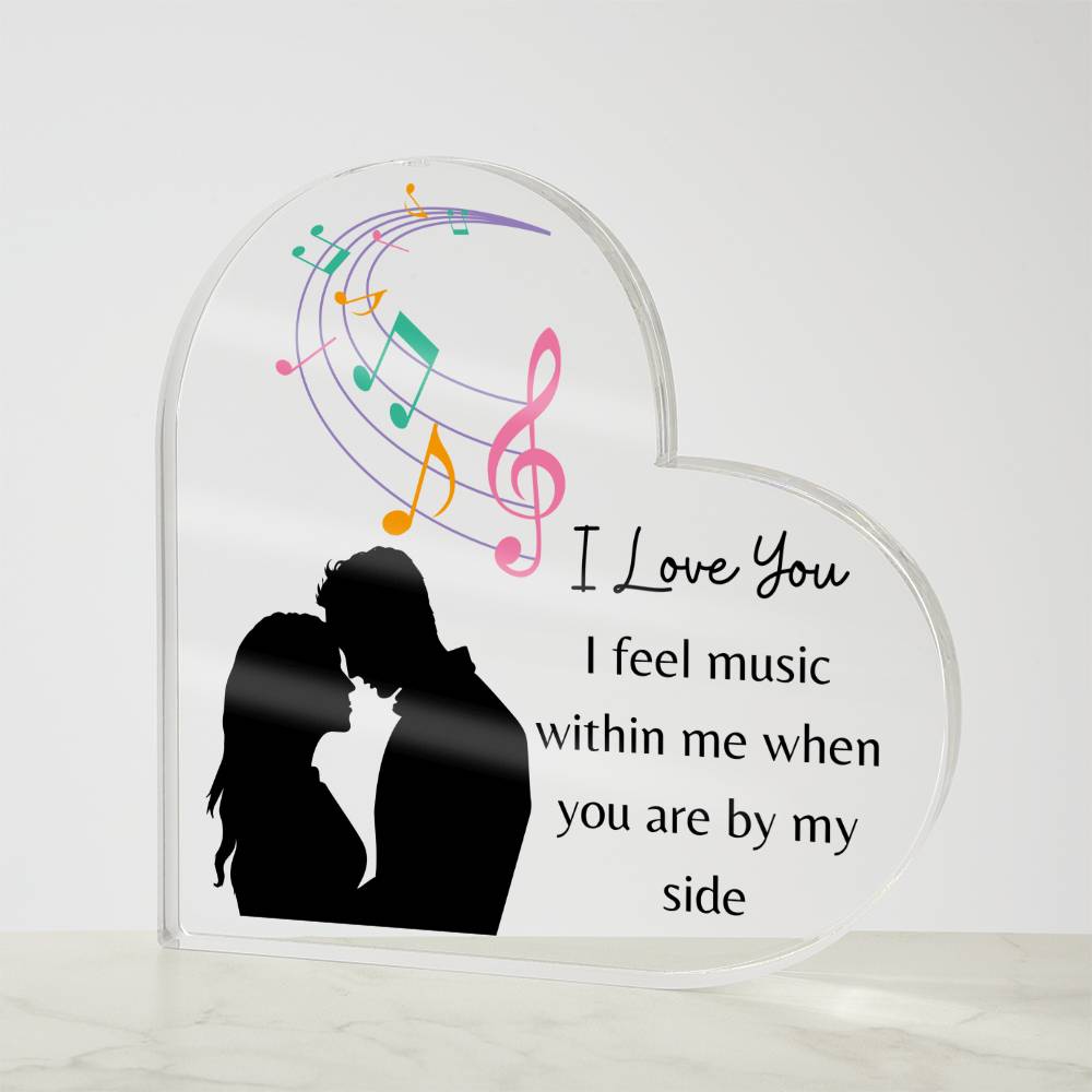 I Love You Heart Plaque