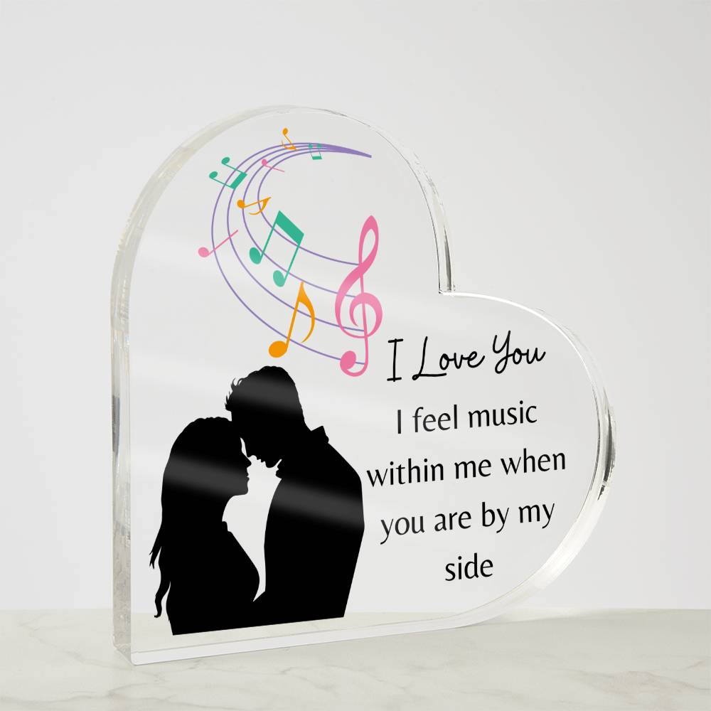 I Love You Heart Plaque