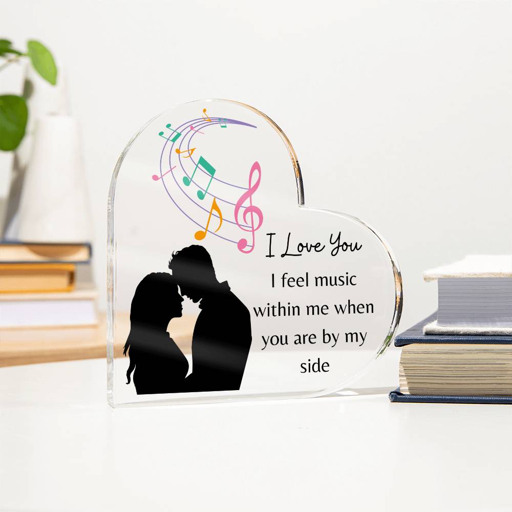 I Love You Heart Plaque